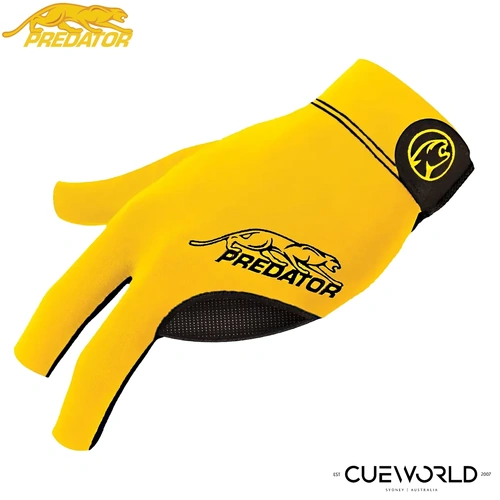 Predator Second Skin Yellow Billiard Glove - Left Hand