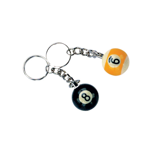 8 and 9-ball Key Chains