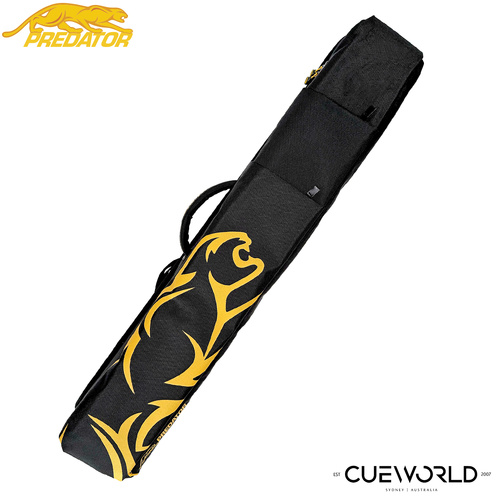 Predator Sport Backpack Pool Cue Case Hard Black Yellow