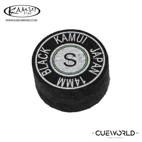 Kamui Black S Pool Cue Tip 14mm