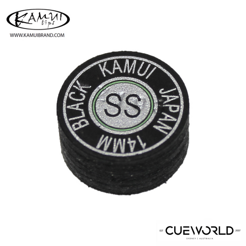Kamui Black SS Pool Cue Tip 14mm