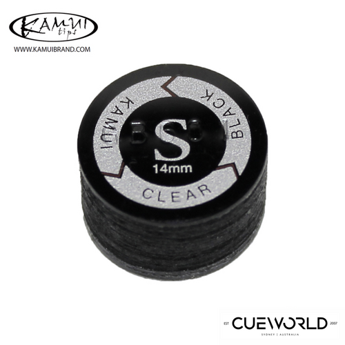 Kamui Clear Black S Pool Cue Tip 14mm