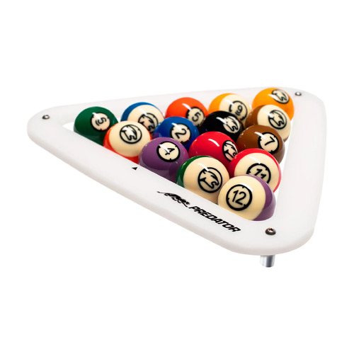 White Predator AeroRack Pool Ball Rack | Triangle