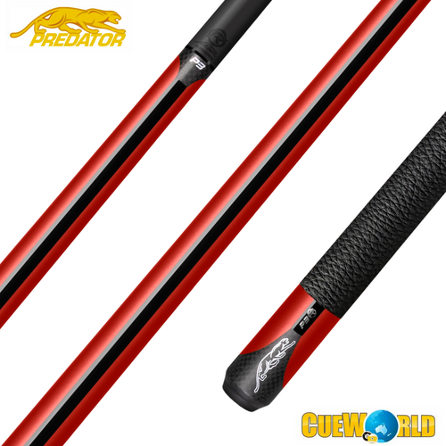 Predator P3 REVO USPBS Red Pool Cue - Leather Wrap