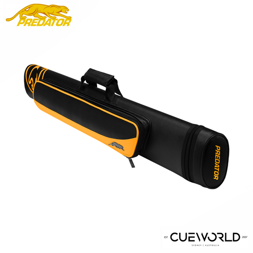 Predator Roadline Black/Yellow Hard Pool Cue Case - 2 Butts x 4 Shafts