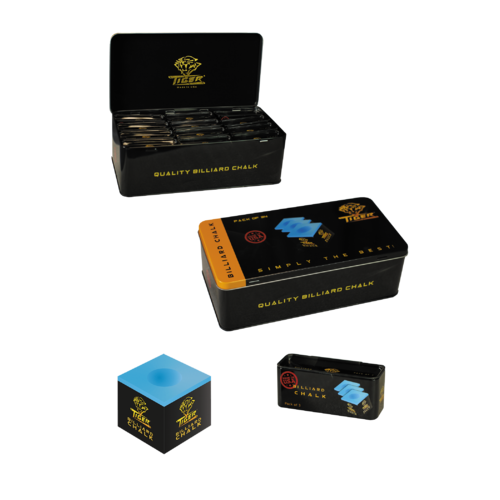 TIGER BILLIARDS CHALK BOX OF 3